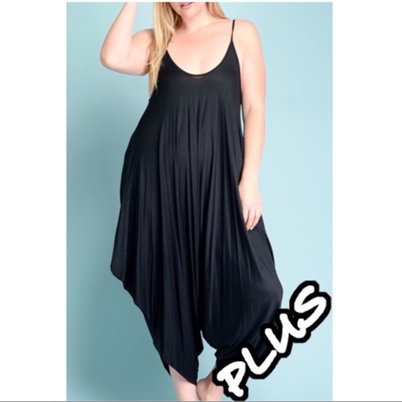 Aluna Levi Pants - *HOST PICK Plus Harem Jumpsuit Black NWT 1X 2X 3X